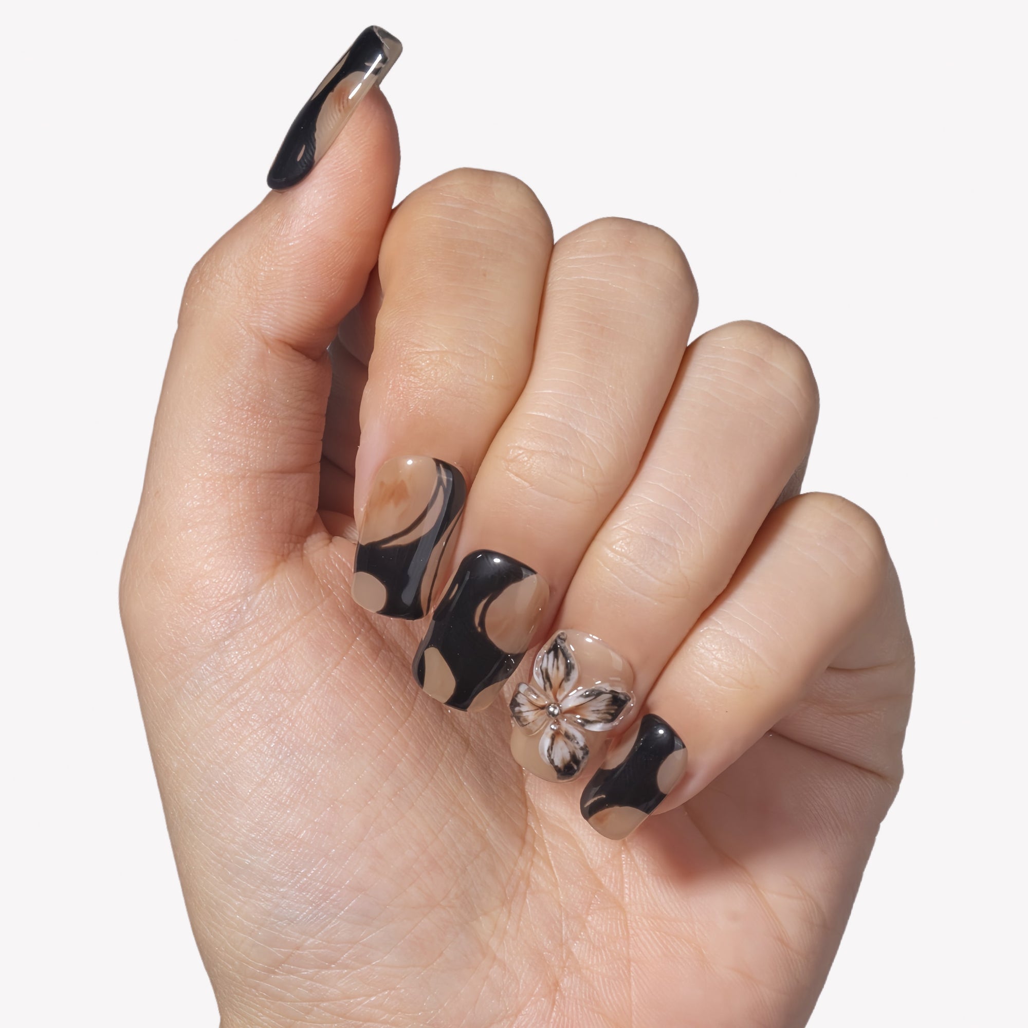 Free-growing Flowers Handmade Press On Nails