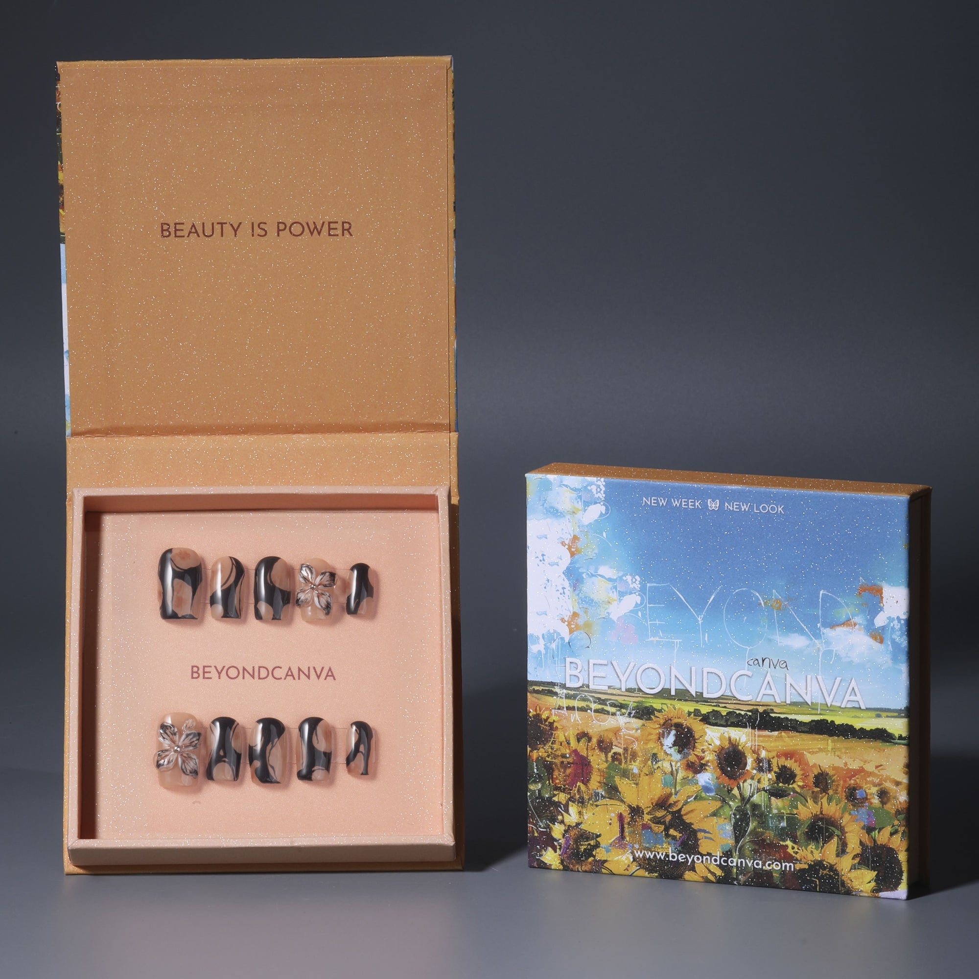 Free-growing Flowers Handmade Press On Nails