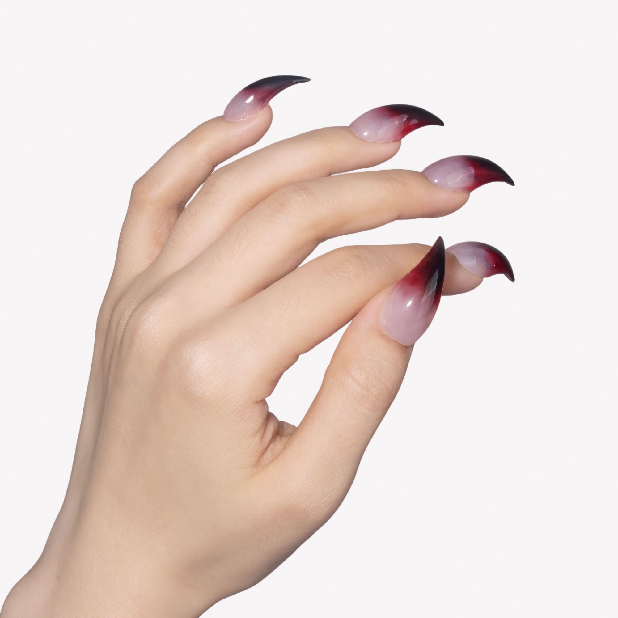 Crimson Eclipse Handmade Press On Nails
