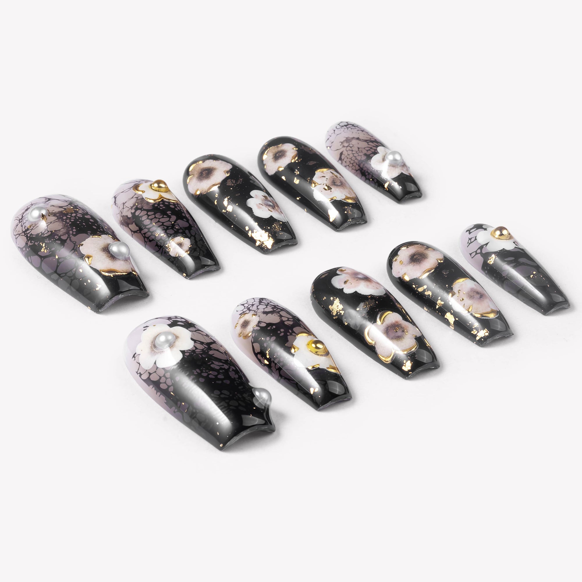 Gilded Garden Handmade Press On Nails