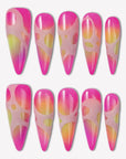 Neon Flux (Fluorescent) Handmade Press On Nails