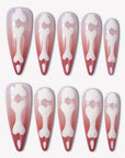 Bone of Contention (Fluorescent) Handmade Press On Nails