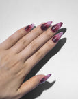 Crimson Night Handmade Press On Nails