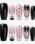 Chérie Noir Handmade Press On Nails