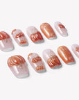 Pumpkin Whisper Handmade Press On Nails