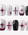 Blood Moon Cross Handmade Press On Nails