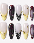 Lunar Velvet Handmade Press On Nails