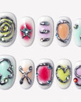 Candy Chrome Handmade Press On Nails