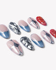 Liquid Mercury Handmade Press On Nails