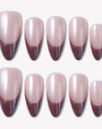 Glazed French Handmade Press On Nails
