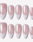 Glazed French Handmade Press On Nails