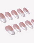 Glazed French Handmade Press On Nails
