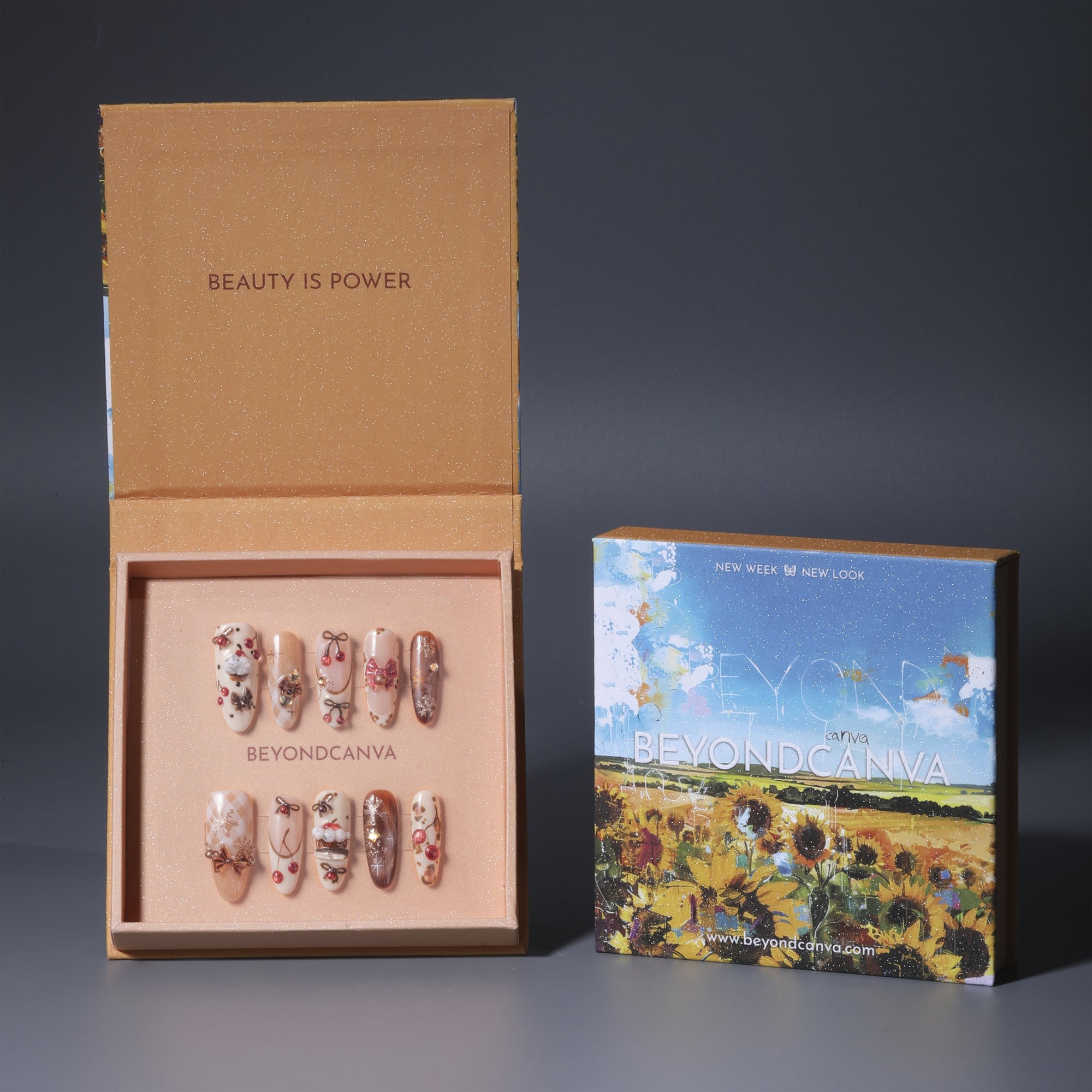 Cherry Cocoa Charm Handmade Press On Nails