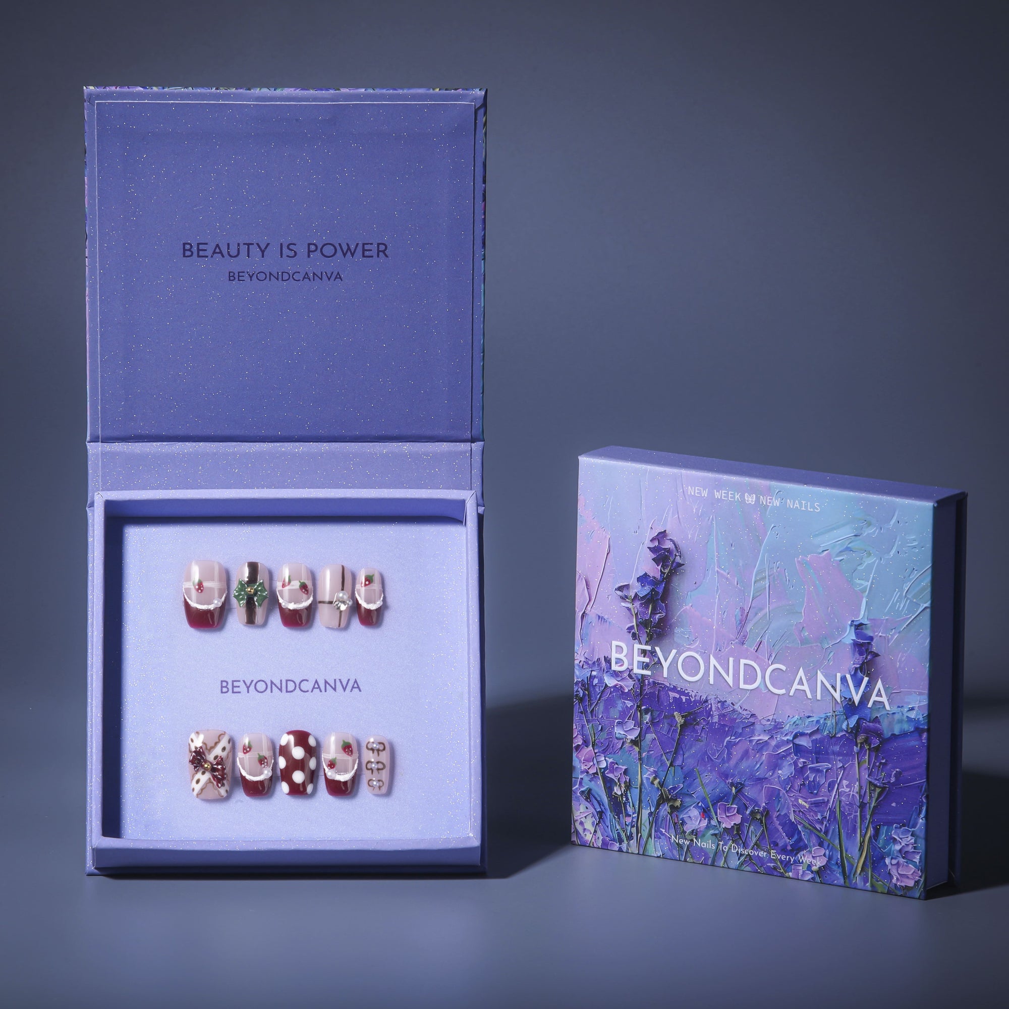 Berry Parfait Handmade Press On Nails