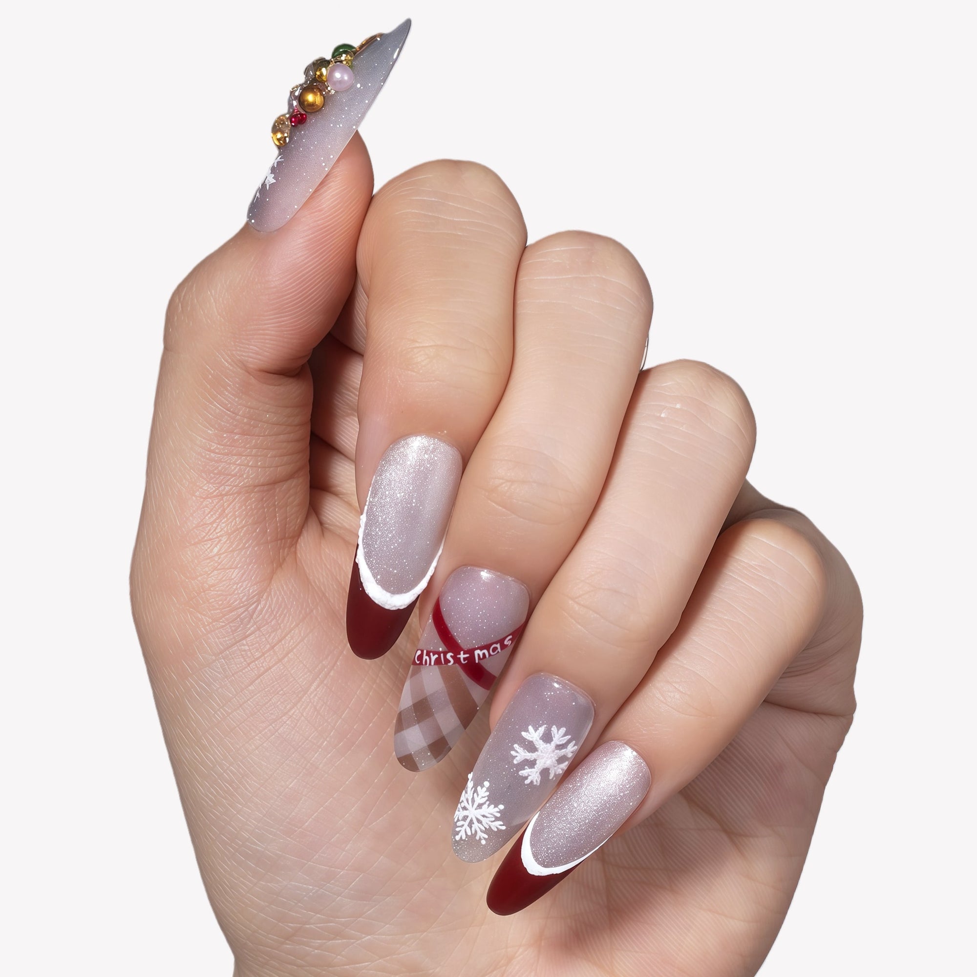 Holiday Soirée Handmade Press On Nails