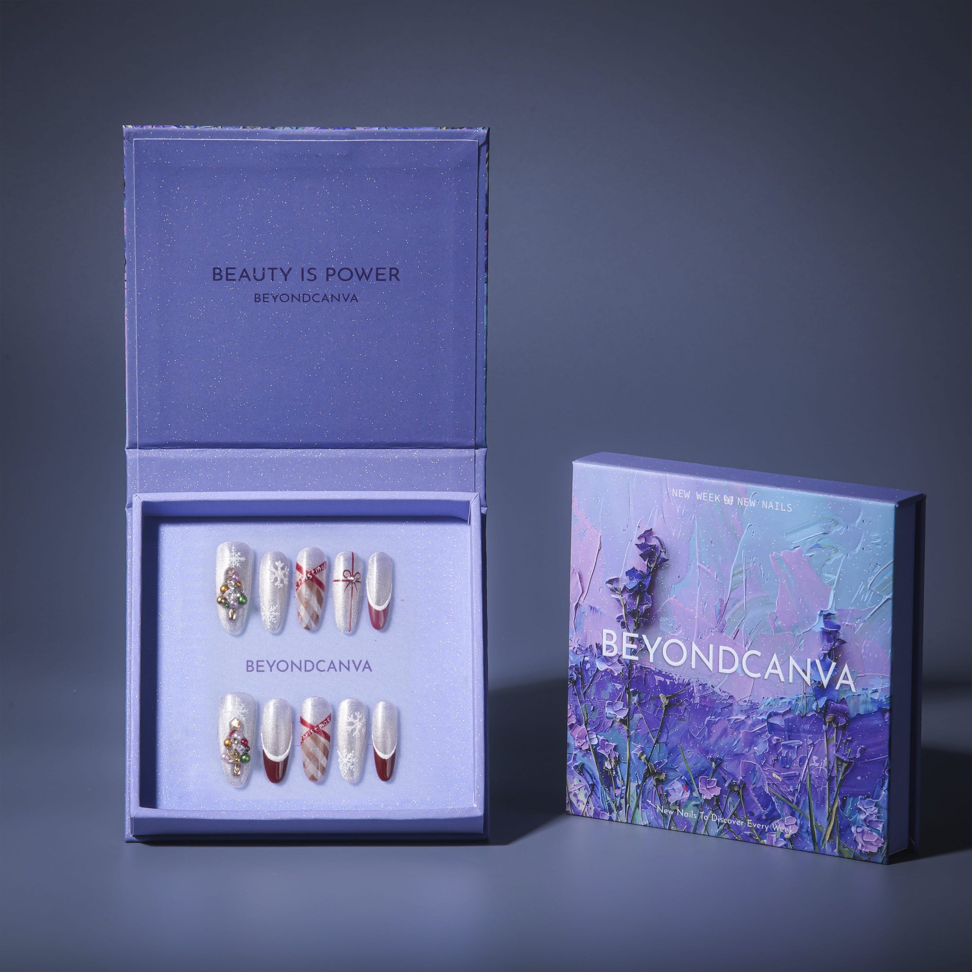 Holiday Soirée Handmade Press On Nails