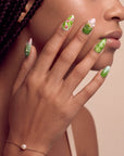 Matcha & Boba Handmade Press On Nails