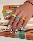Chalk Floral Handmade Press On Nails