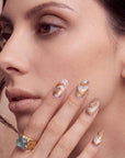 Sunset Shell Handmade Press On Nails