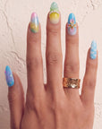 Summer Splash Handmade Press On Nails