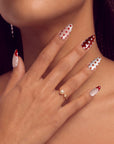 Scarlet Rhythm Handmade Press On Nails