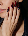 Inferno Veins Handmade Press On Nails