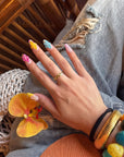 Tropical Bloom Handmade Press On Nails