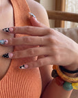 Midnight Bloom Handmade Press On Nails