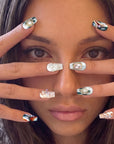 Aqua Relic Handmade Press On Nails