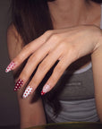 Scarlet Rhythm Handmade Press On Nails