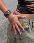 Obsidian Antique Handmade Press On Nails