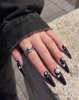 Louboutin Pearl Noir Handmade Press On Nails