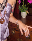 Amethyst Wisdom & Crown Intuition Handmade Press On Nails