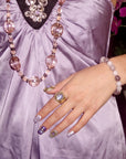 Amethyst Wisdom & Crown Intuition Handmade Press On Nails