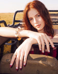 Vintage Ruby Handmade Press On Nails