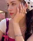 Porcelain Azure Handmade Press On Nails