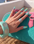 Island Lagoon Handmade Press On Nails
