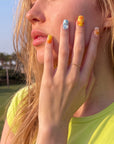 Azure Treasure Handmade Press On Nails