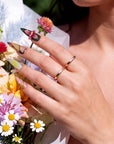 Emerald Orchid Mist Handmade Press On Nails