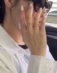 Pearl Aurora Handmade Press On Nails