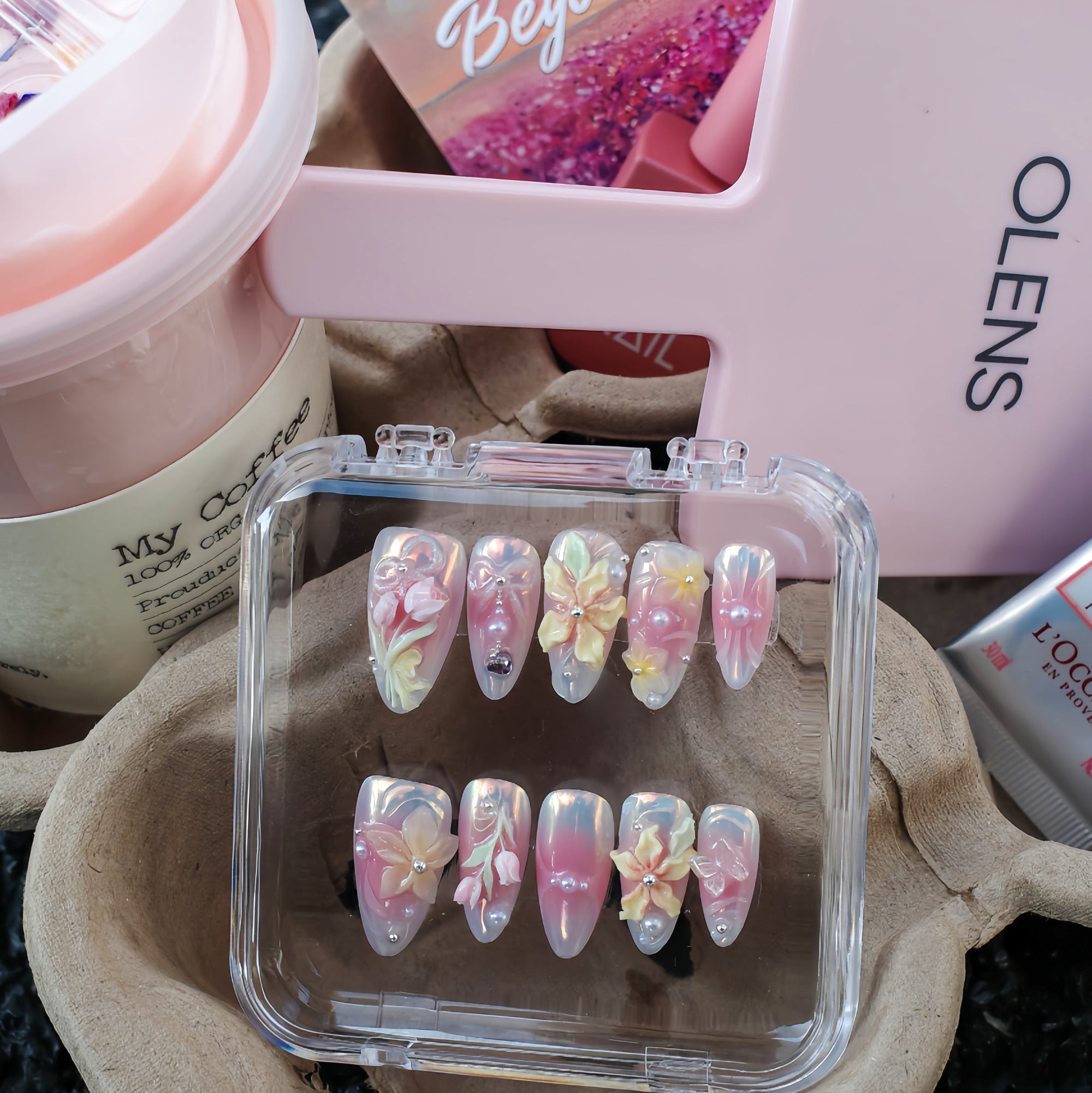 Pastel Bloom Handmade Press On Nails