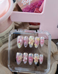 Pastel Bloom Handmade Press On Nails