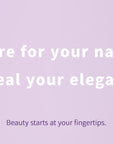 Healthy nail care banner for Beyondcanva Total Repair Nail Pen showing natural fingertips with the message care for your nails reveal your elegance