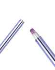White background flat lay of two purple Beyondcanva Total Repair Nail Pens with one cap removed to show the pink ceramic tip