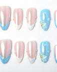 Ocean Whisper Handmade Press On Nails