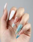 Waves of Aether Handmade Press On Nails