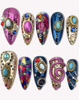 Pop Nouveau Handmade Press On Nails