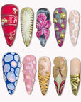 Neo Bloom Handmade Press On Nails