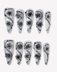 Thorned Rose Handmade Press On Nails