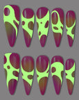 Neon Flux (Fluorescent) Handmade Press On Nails